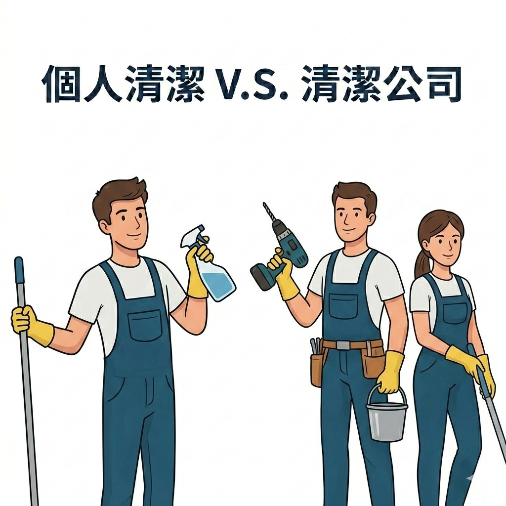 個人清潔 vs 清潔公司 可潔